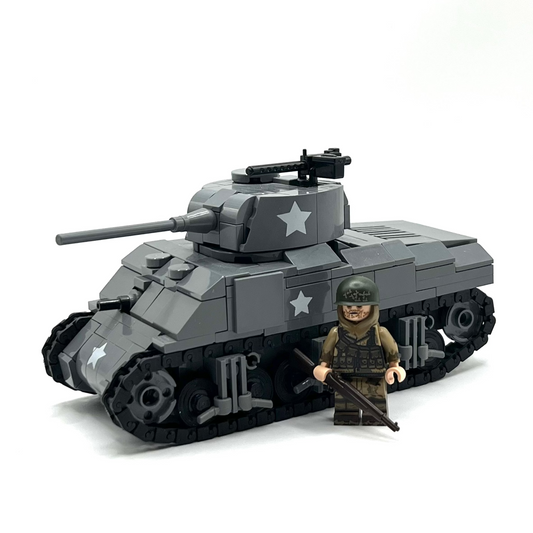 Exclusive WW2 U.S. Minifigure Bundle | M4A2 Sherman